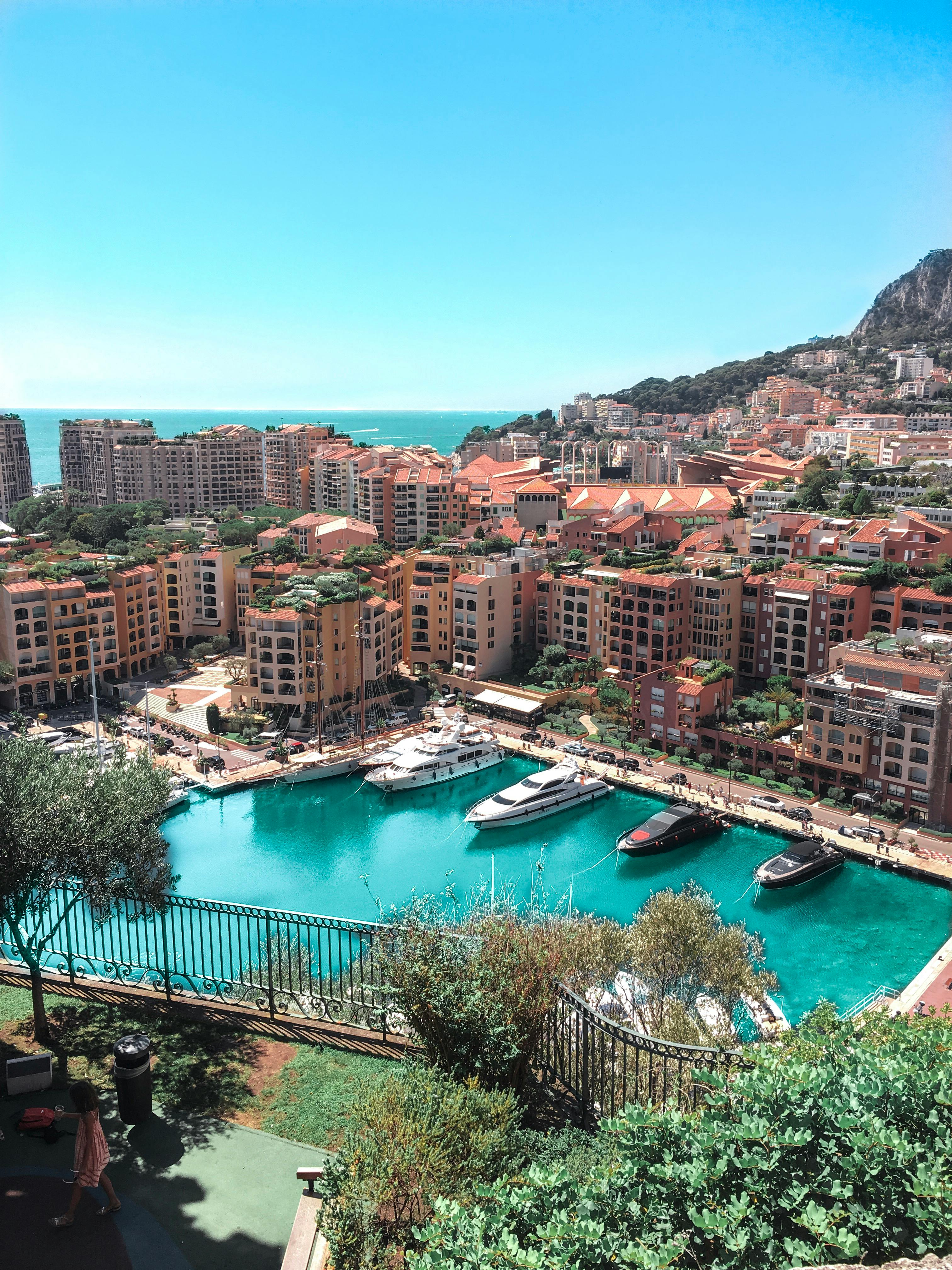 Buildings overlooking the sea