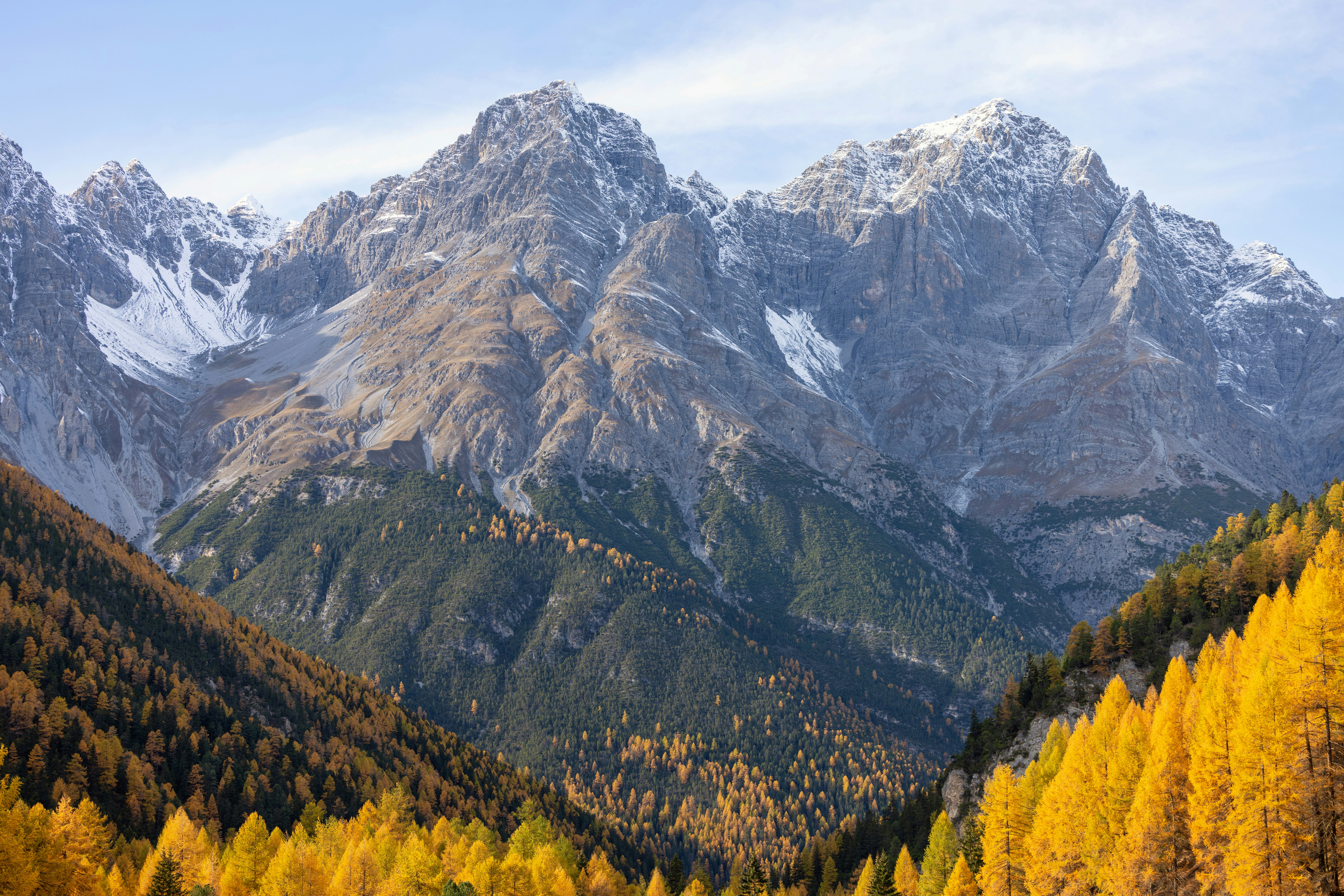 Swiss Alps with snow-capped peaks